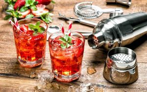 Cocktail con vino rosso