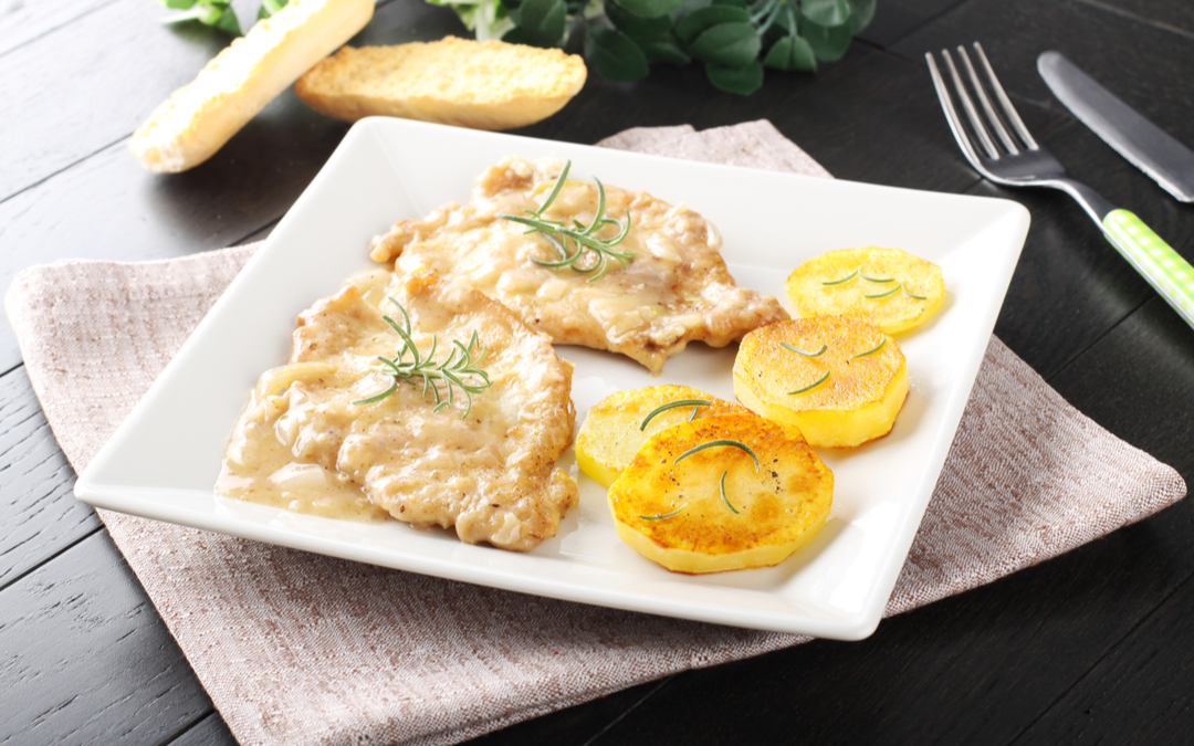 scaloppine al vino bianco