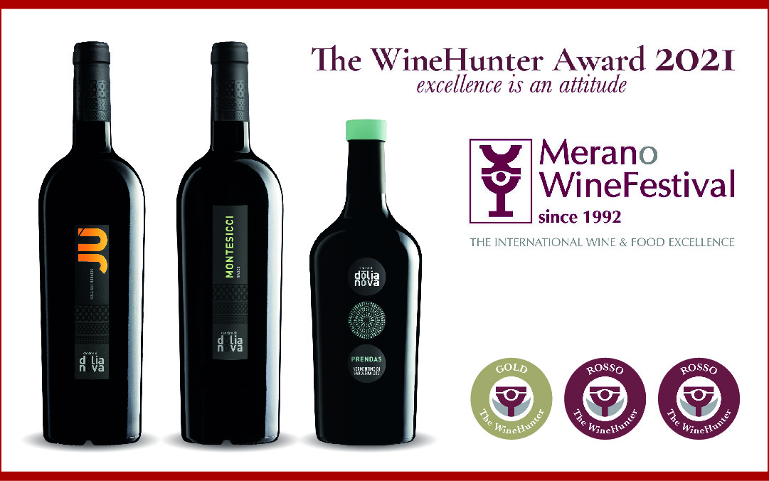 3 vini premiati al “The WineHunter Award 2021”