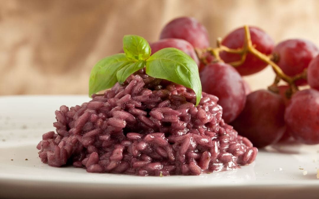 Come fare risotto al vino rosso e gorgonzola